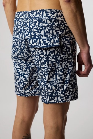 Short de bain regular Bubble - Bleu marine