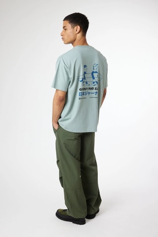 T-shirt oversize en coton biologique Coast - Vert d'eau