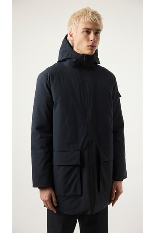 Parka à capuche Abyss - Bleu marine