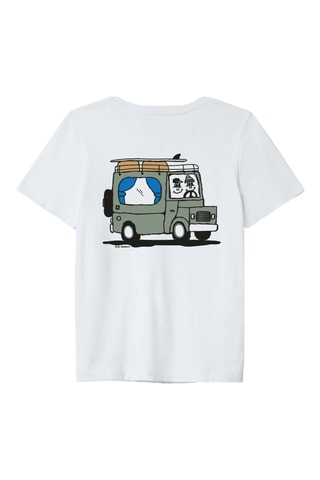 T-shirt en coton biologique Van - Blanc