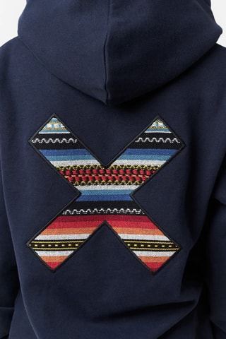 Sweat à capuche en coton biologique Classic - Bleu marine