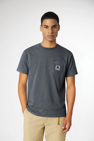 T-shirt regular en coton biologique Iconic - Gris