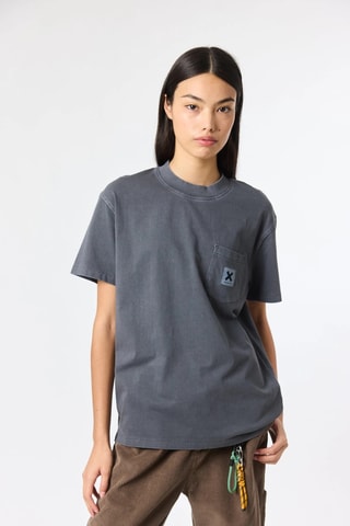 T-shirt regular en coton biologique Iconic - Gris