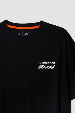 T-shirt regular Graphic - Noir