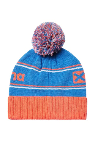 Bonnet à pompon en laine Cliff - Multicolore