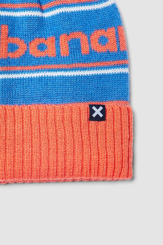 Bonnet à pompon en laine Cliff - Multicolore