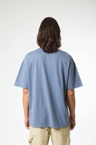 T-shirt oversize en coton biologique Amsterdam - Ciel