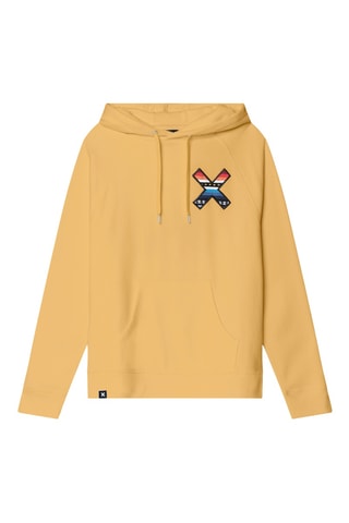 Sweat à capuche en coton biologique Classic - Jaune