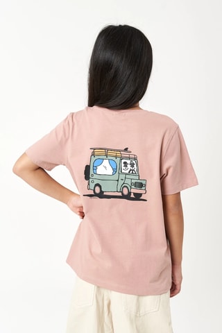 T-shirt en coton biologique Van - Orange clair