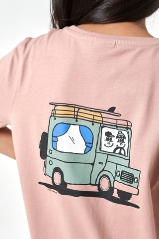 T-shirt en coton biologique Van - Orange clair