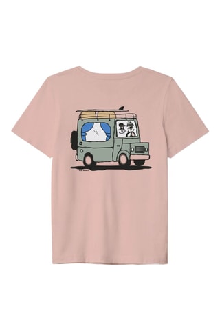 T-shirt en coton biologique Van - Orange clair