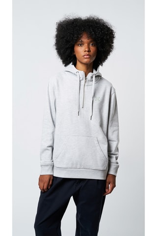 Sweat à capuche en coton biologique Reef - Gris clair