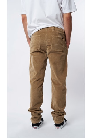 Pantalon straight en velours Corduroy - Marron