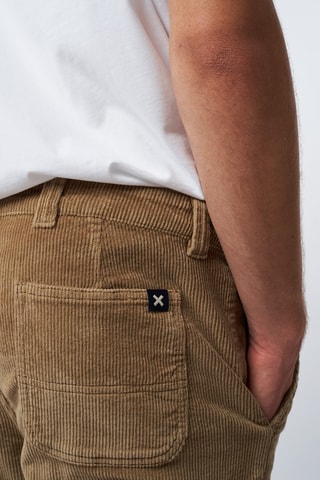 Pantalon straight en velours Corduroy - Marron