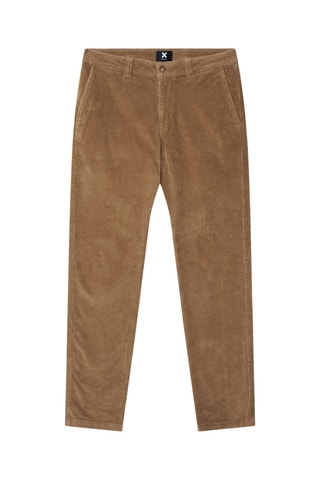 Pantalon straight en velours Corduroy - Marron