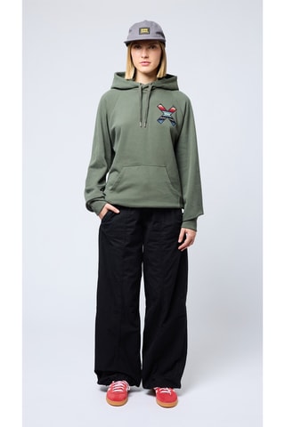 Sweat à capuche en coton biologique Classic - Kaki