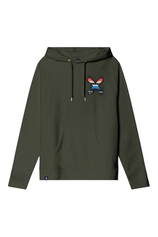 Sweat à capuche en coton biologique Classic - Kaki