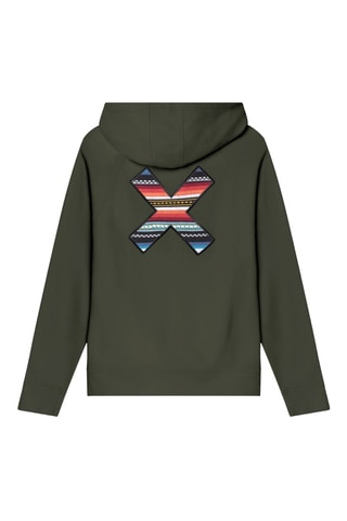 Sweat à capuche en coton biologique Classic - Kaki