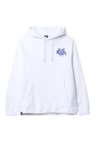 Sweat à capuche en coton biologique Fern - Blanc