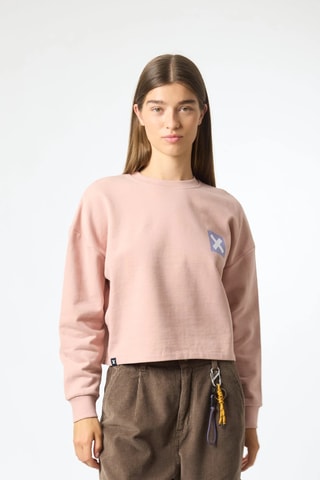 Sweat court en coton biologique Nature - Orange clair