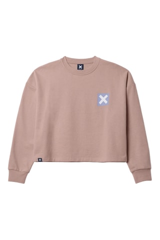 Sweat court en coton biologique Nature - Orange clair