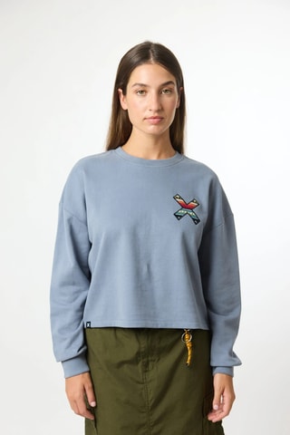 Sweat en coton biologique Classic - Ciel