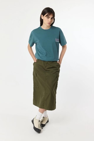 T-shirt oversize en coton biologique Line - Vert