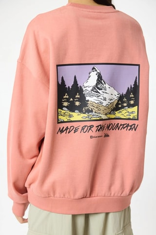 Sweat en coton biologique Grab - Corail