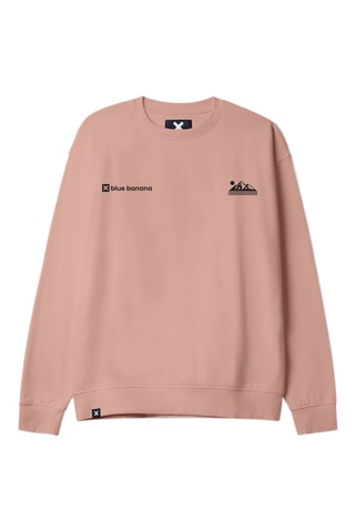 Sweat en coton biologique Grab - Corail