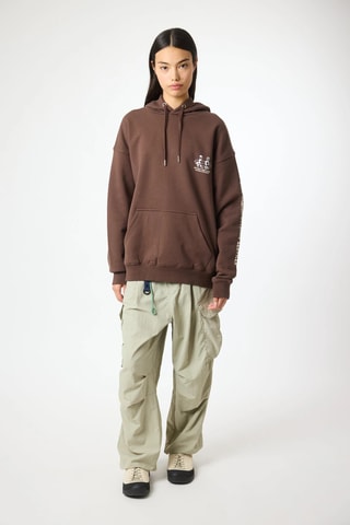 Sweat à capuche en coton biologique Coast - Marron