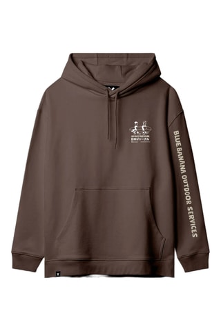 Sweat à capuche en coton biologique Coast - Marron