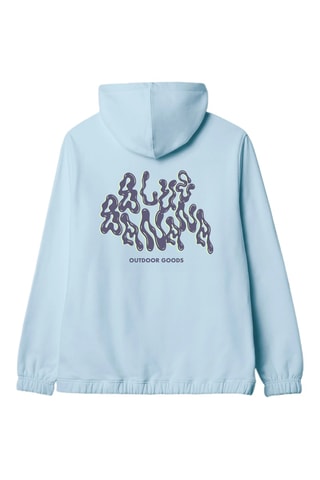 Sweat à capuche en coton biologique Fern - Bleu