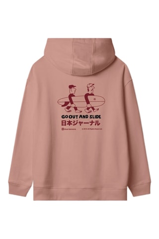 Sweat à capuche en coton biologique Coast - Orange clair