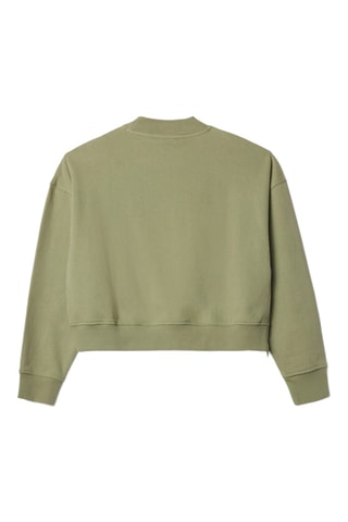 Sweat court en coton biologique Heart - Vert clair