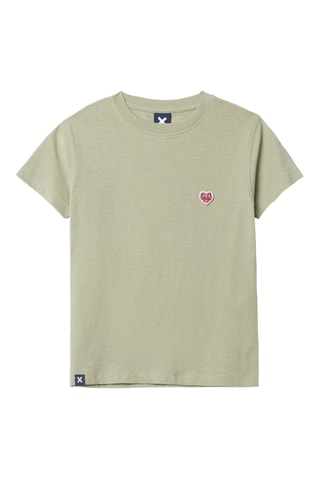 T-shirt regular en coton biologique Heart - Vert clair