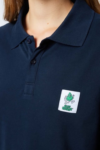 Polo regular en coton biologique Bliss - Bleu marine