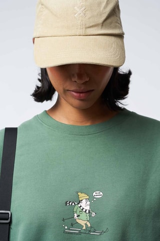 Sweat en coton biologique Downhill - Vert