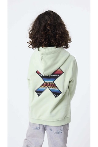 Sweat à capuche en coton biologique Classic - Vert