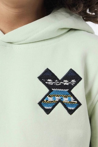 Sweat à capuche en coton biologique Classic - Vert