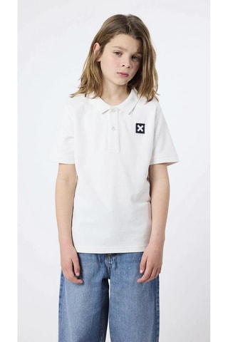 Polo en coton biologique Nature - Blanc