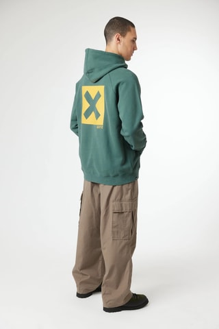 Sweat à capuche en coton biologique Nature - Vert