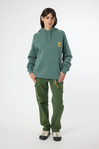 Sweat à capuche en coton biologique Nature - Vert