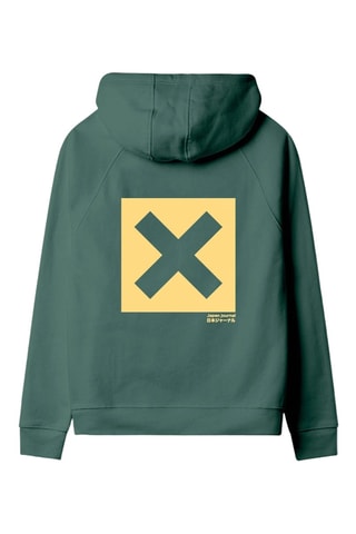Sweat à capuche en coton biologique Nature - Vert
