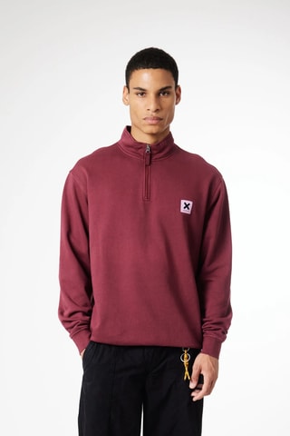 Sweat en coton biologique Iconic - Bordeaux