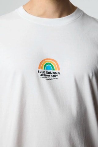 T-shirt regular en coton biologique Rainbow - Blanc