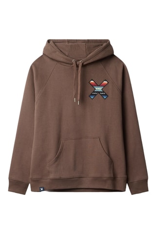 Sweat en coton biologique à capuche Classic - Marron