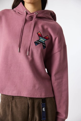 Sweat à capuche en coton biologique Classic - Rose foncé