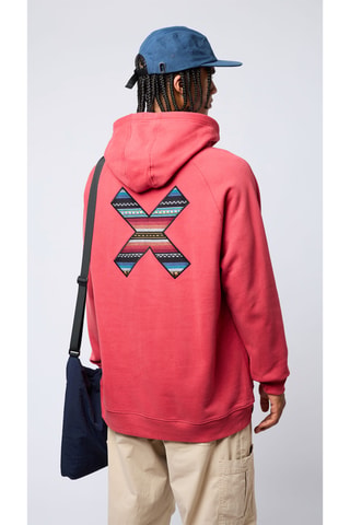 Sweat à capuche en coton biologique Classic - Rouge