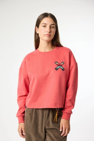 Sweat court en coton biologique Classic - Rouge