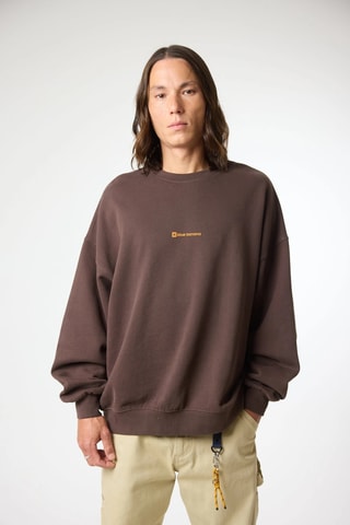 Sweat en coton biologique Clean - Marron